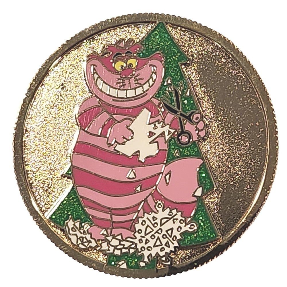 Disney Pin CHESHIRE CAT CHRISTMAS AP